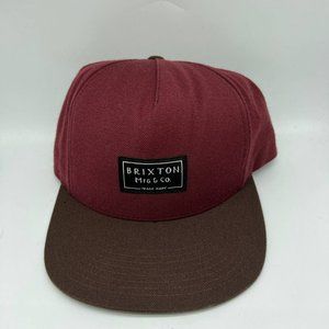 Brixton MFG‎ & Co. Hat Snapback Cap Red Men